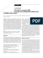 Analysis of The Expression Level of Using Postmortem Brain Samples From Pathologically Confirmed Cases of Multiple System Atrophy