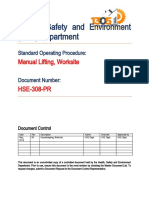 HSE-308-PR Manual Lifting, Worksite