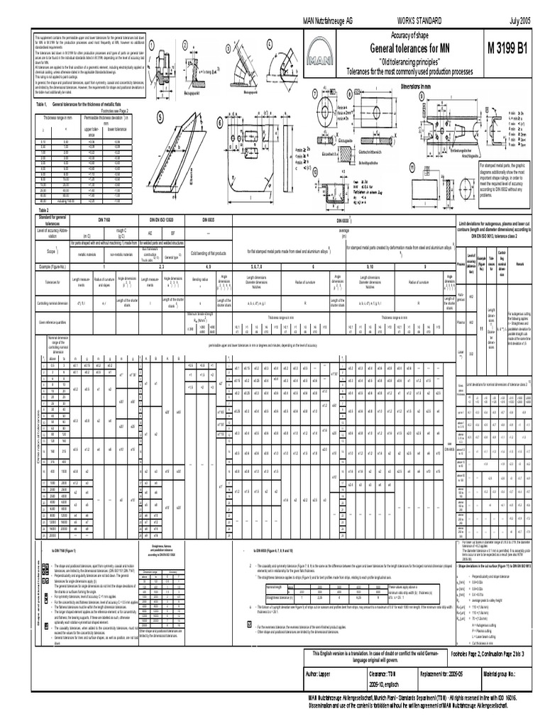 General Tolerances for MN Standards | PDF | Engineering Tolerance ...
