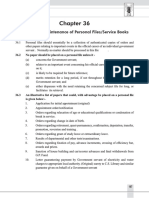 Guidelines For Maintenance of Personal Files/Service Books