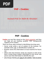 PHP - Cookies: Assistant Prof. Dr. Rafah M. Almuttairi