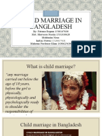 Child Marriage in Bangladesh: Causes and Impacts