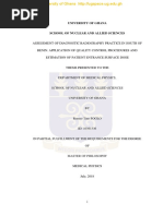 Assessment of Diagnostic Radiography Practice in South of Benin, Application of Quality Control Procedures and Estimation of Patient Entrance Surface Dose