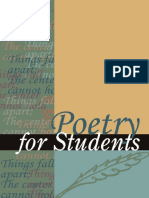 Poetry For Students - Presenting Analysis, Context and Criticism On Commonly Studied Poetry, Volume 1 (Poetry For Students)