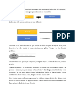 Partie Direction Vs Gestion