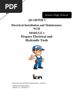 SHS11 - Electrical Installation Maintenance NCII - Q1 - Mod1 - Prepare Electrical and Hydraulic Tool - Version3 PDF