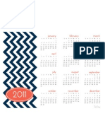 2011 RS Year at A Glance-Chevron Navy Coral