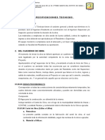 Especificaciones Tecnicas Escuela Inicial Paraiso Modificado