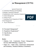 Construction Management (CE754) : Ramesh Banstola 1