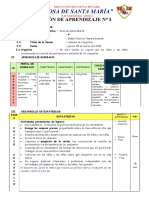 SESIÓN DE APRENDIZAJE N 3 Relacion de Pertenencia e Inclusión