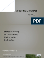 Alternate Roofing Materials: To R.C.C