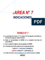 Indicaciones - Tarea #7 PDF