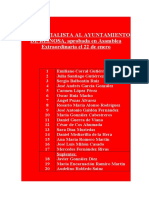 Lista Socialist A Al Ayuntamiento de Reinosa
