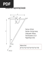 CNC Manual Part Programme