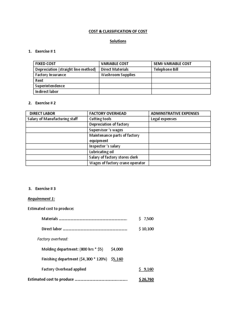 Cost & Classification of Cost | PDF | Business | Computers