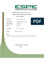 Avances  tecnologicos de cuatro rubros agropecuarios en cada region de Ecuador