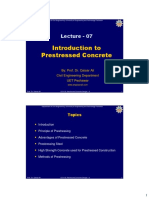 L-07 Introduction to Prestressed concrete  Fall 2019