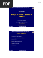 Lecture 04-Design of T and L Beams Section in Flexure