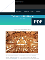 Equip Org Yahweh Name