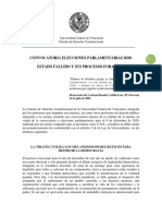 Pronunciamiento sobre la farsa electoral de la dictadura de Maduro