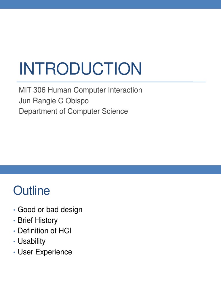 Lesson 1 PDF | PDF | Human–Computer Interaction | Usability