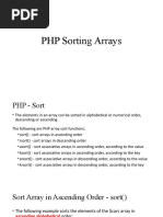 PHP Sorting Arrays