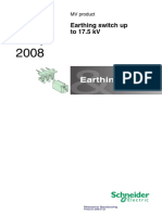 Earthing Switch Up To 17.5 KV: MV Product