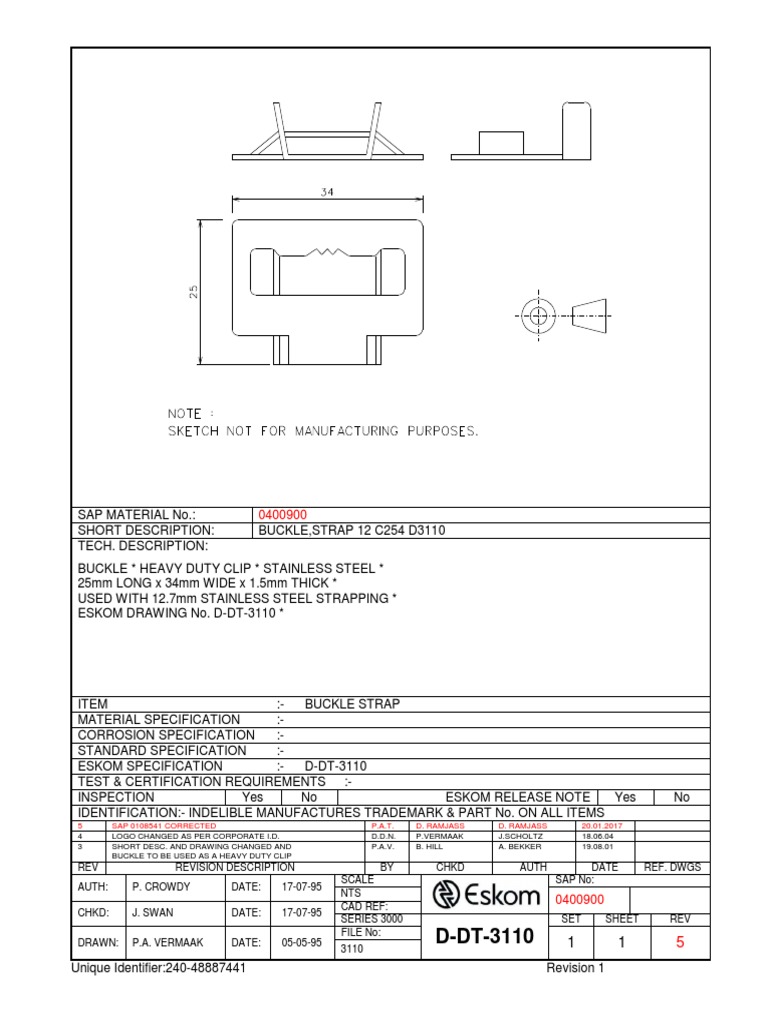 Buckle Drawing | PDF