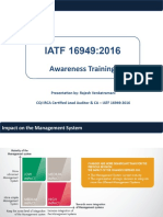 IATF - 16949 - 2016 Awareness Training