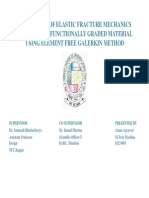 Simulation of Elastic Fracture Mechanics Problems in Functionally Graded Material Using Element Free Galerkin Method