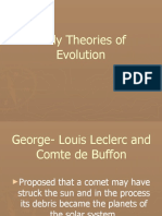 Early Theories of Evolution