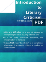 21st CLP Literary Criticisms