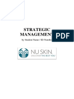 Strategic Management - NU SKIN Enterprise