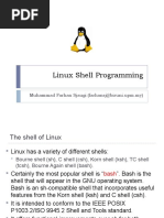 Linux Shell Programming: Muhammad Farhan Sjaugi (Farhansj@biruni - Upm.my)