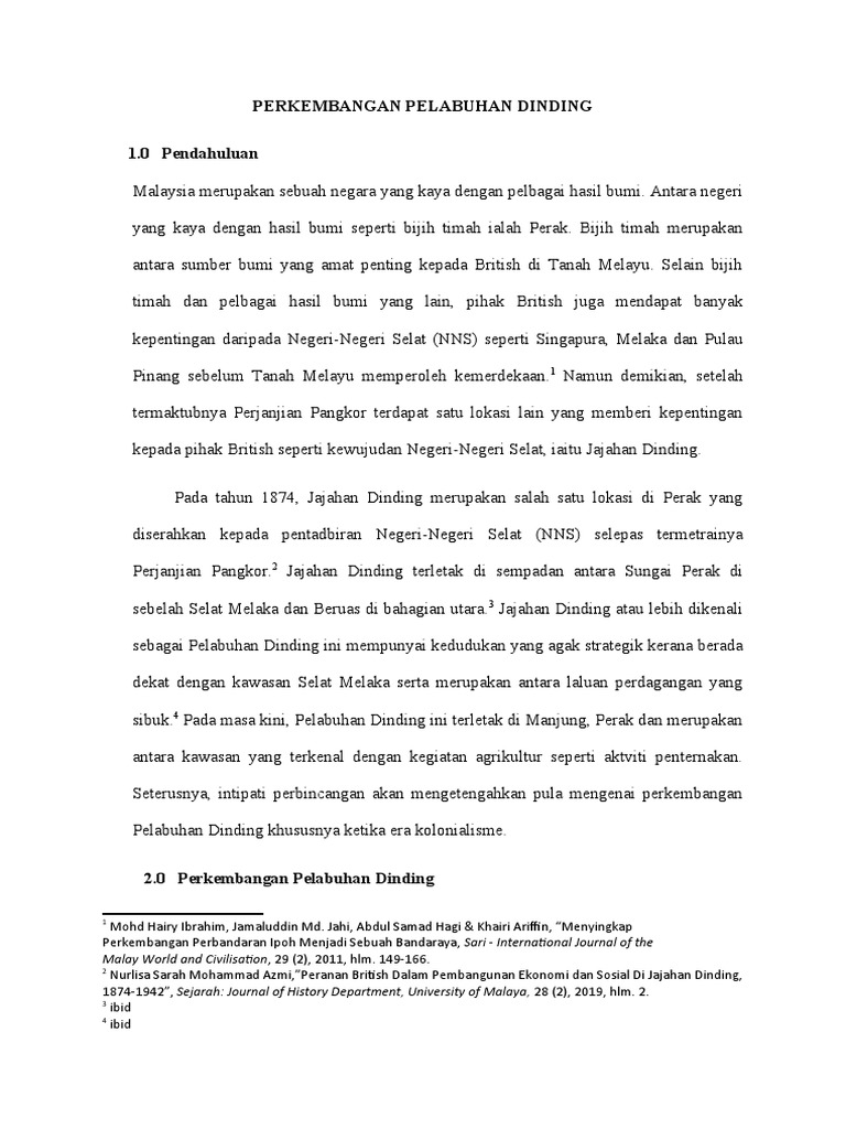Perkembangan Pelabuhan Dinding Pdf