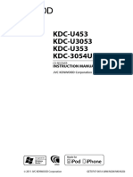 KDC-U453 KDC-U3053 KDC-U353 KDC-3054UM: Instruction Manual