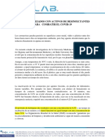 Estudios de Desinfectantes para El COVID-19 PDF
