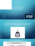 Atc Acsys Key Instruction