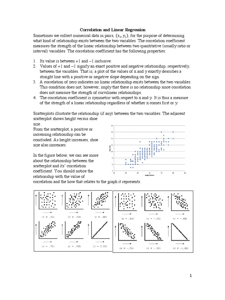 Correlation & Regression Guide | PDF | Correlation And Dependence | P Value