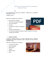 Tipos y Equipamientos de Habitaciones en Los Diferentes Tipos de Hoteles PDF