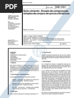 NBR 12025 - MB 3361 - 1990 - Solo-Cimento - Ensaio de Compressao Simples de Corpos-De-prova Cili