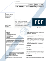 NBR 12023 - 1992 - Solo Cimento - Ensaio de Compactação