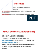 Croup, Bronchiolitis and Pneumonia Diagnosis and Management