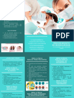 Turquoise With Nurse Photo Medical Trifold Brochure