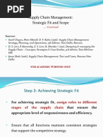 SCM 5 STRATEGIC FIT - CONTUNUED