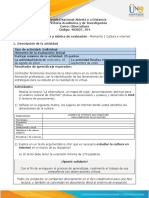 Guia de Actividades y Rúbrica de Evaluación - Momento 1 - Qué Conozco Sobre Cultura, Internet y Virtualidad PDF