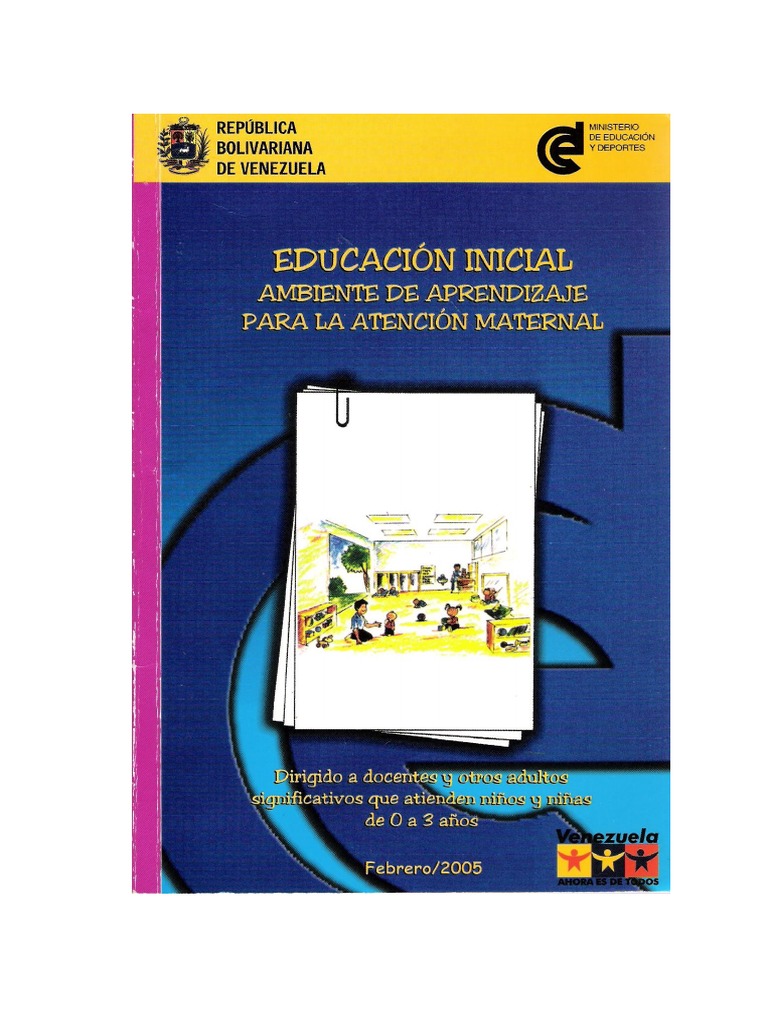 Ambiente de Aprendizaje en Educación Inicial | PDF | Educación de la ...