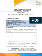Guía de Actividades y Rúbrica de Evaluación - Tarea 2 Autorretrato - Texto Descriptivo