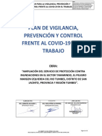 Plan de VIGILANCIA, Prevencion Y COVID-019 EN OBRA TUMBES - Ok PDF