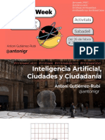 Inteligencia artificial, ciudades y ciudadanía